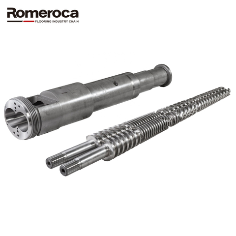 Cone Twin Screw le Barrel bakeng sa SPC Flooring Extrusion Machine